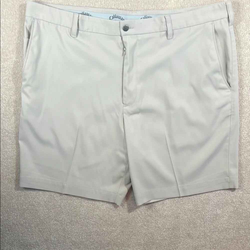 Callaway Tan Athletic Shorts Lightweight Versatile‎ Design